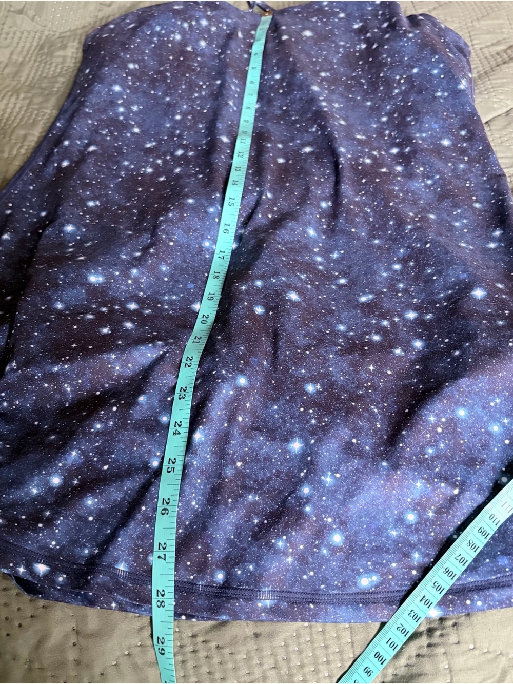 CVG Constellation Galaxy Print Exercise Dress Built-In Shorts Pockets XL - Picture 8 of 8